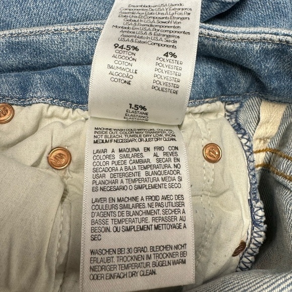 MOTHER High Waisted Looker Ankle Fray Jeans Leopard 28 - Picture 12 of 14